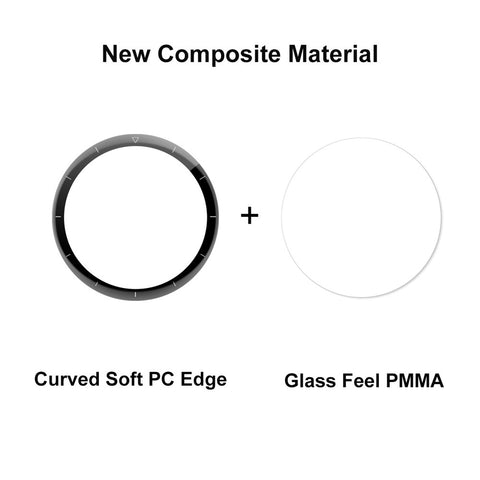 ENKAY HAT PRINCE 2Pcs/Set For Huawei Watch GT 3 Pro 46mm No Bubble Soft PC Edge Screen Protector, PMMA 3D Curved Full Covering HD Screen Film
