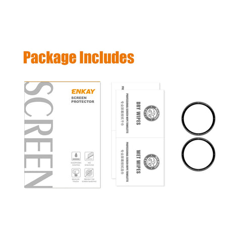 ENKAY HAT PRINCE 2Pcs/Set For Huawei Watch GT 3 Pro 46mm No Bubble Soft PC Edge Screen Protector, PMMA 3D Curved Full Covering HD Screen Film