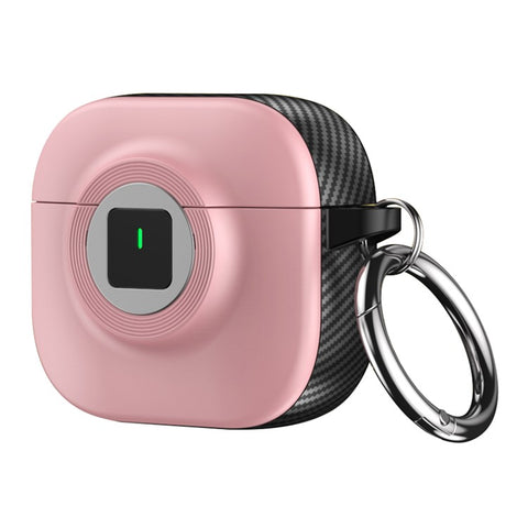 For Apple AirPods 4 Case PC+TPU Flip Earphone Cover with Carabiner and Switch Lock