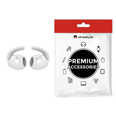 AHASTYLE PT60-4 1 Pair Ear Hooks for AirPods 4 Replacement Silicone Wings Sport Earhooks Ear Tips, Size: M