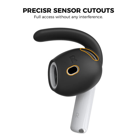 AHASTYLE PT60-4 1 Pair Ear Hooks for AirPods 4 Replacement Silicone Wings Sport Earhooks Ear Tips, Size: M