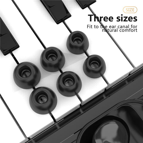 AHASTYLE PT168-B2 3 Pairs For Samsung Galaxy Buds2 Pro Silicone Ear Tips Replacement Earphone Caps, Size: S + M + L