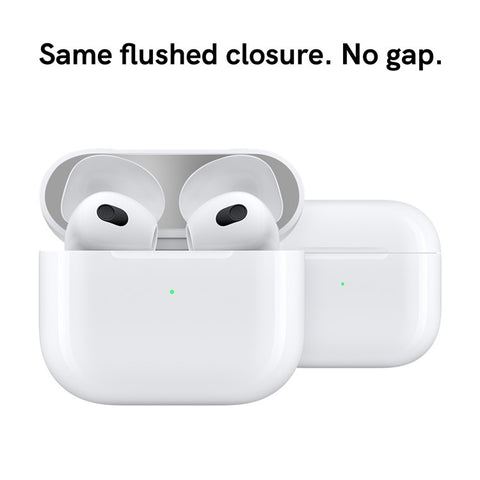 AHASTYLE PT68 2 PCS Metal Nickel Sticker For AirPods 4 , Ultra Thin Dust Guard Protective Film