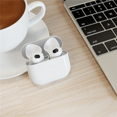 AHASTYLE PT68 2 PCS Metal Nickel Sticker For AirPods 4 , Ultra Thin Dust Guard Protective Film