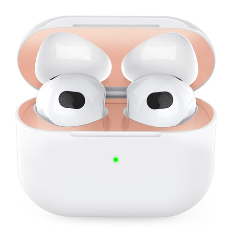 AHASTYLE PT68 2 PCS Metal Nickel Sticker For AirPods 4 , Ultra Thin Dust Guard Protective Film