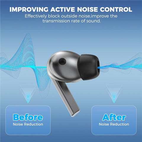 AHASTYLE WG168 3 Pairs For Samsung Galaxy Buds3 Pro Silicone Ear Tips Size S Bluetooth-Compatible Earbuds Caps