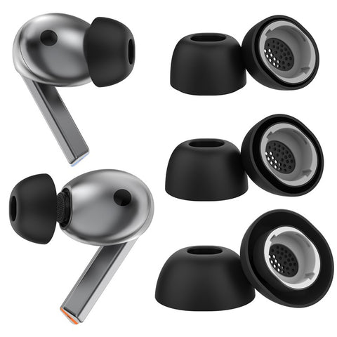 AHASTYLE WG173 3 Pairs Size S Silicone Eartips for Samsung Galaxy Buds3 Pro Bluetooth-Compatible Earbuds Replacement Tips