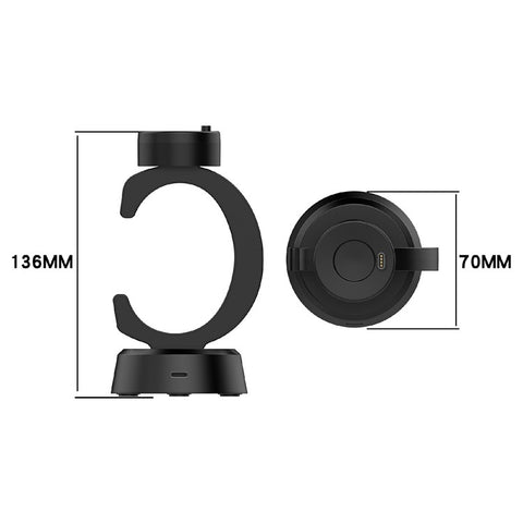 For Garmin Vivoactive 6 / Instinct E 45mm / 40mm / Instinct 3 / 50mm Charging Dock Stand C-Shaped Smartwatch Charger