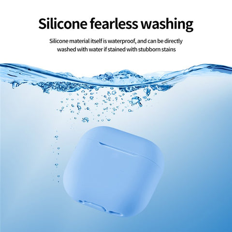 For AirPods 4 Silicone Earbuds Case Soft Protective Cover No Hook with Cleaning Pen
