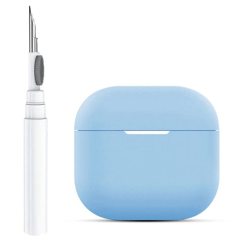 For AirPods 4 Silicone Earbuds Case Soft Protective Cover No Hook with Cleaning Pen