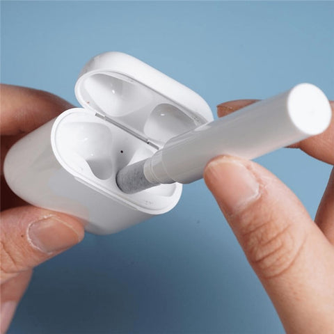 For Apple AirPods with Wireless Charging Case (2019)  /  AirPods with Charging Case (2019)  /  (2016) Silicone Case with Cleaning Pen