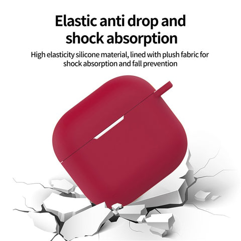 5Pcs  /  Set For AirPods 4 Soft Silicone Case Kit with Keychain  /  Earphone Holder  /  Anti-lost Neck Strap  /  Storage Case