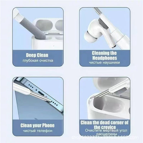 For Apple AirPods Pro Silicone Case Earphone Cover with Cleaning Pen and Hook