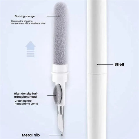 For Apple AirPods Pro Silicone Case Earphone Cover with Cleaning Pen and Hook