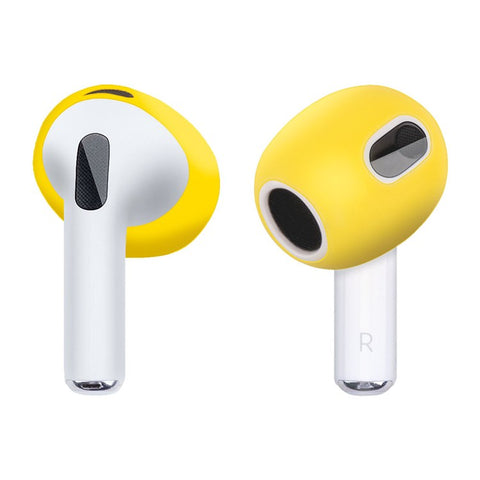 1 Pair Silicone Earphone Ear Caps for Apple AirPods 3, Bluetooth-compatible Earbuds Ear Tips Protective Covers