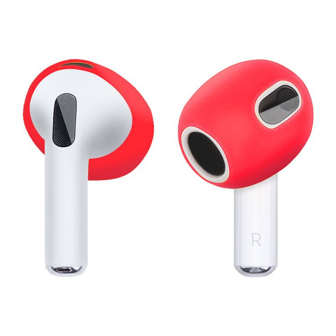 1 Pair Silicone Earphone Ear Caps for Apple AirPods 3, Bluetooth-compatible Earbuds Ear Tips Protective Covers