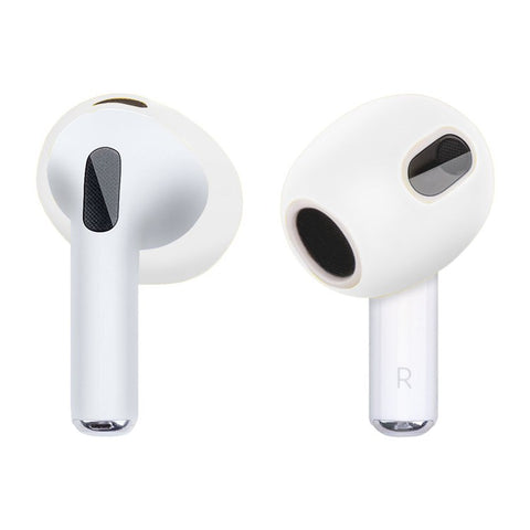 1 Pair Silicone Earphone Ear Caps for Apple AirPods 3, Bluetooth-compatible Earbuds Ear Tips Protective Covers