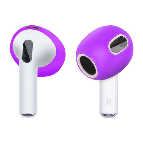 1 Pair Silicone Earphone Ear Caps for Apple AirPods 3, Bluetooth-compatible Earbuds Ear Tips Protective Covers