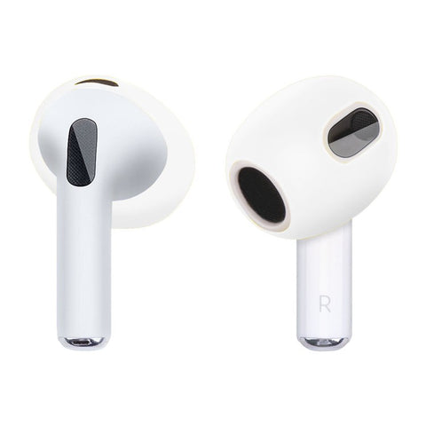 1 Pair Silicone Earphone Ear Caps for Apple AirPods 3, Bluetooth-compatible Earbuds Ear Tips Protective Covers