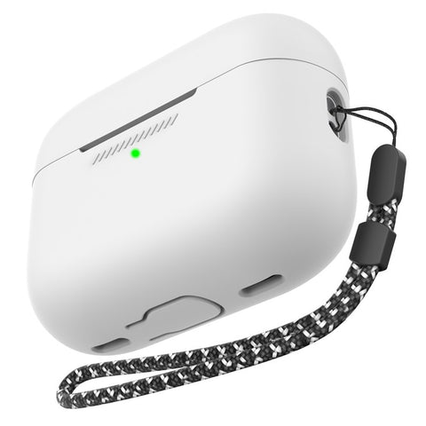 AHASTYLE PT187 For Apple AirPods Pro 2 Bluetooth-compatible Earphone Silicone Case Earbud Charging Case Protective Cover with Hand Strap