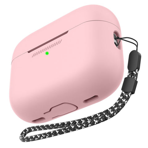 AHASTYLE PT187 For Apple AirPods Pro 2 Bluetooth-compatible Earphone Silicone Case Earbud Charging Case Protective Cover with Hand Strap