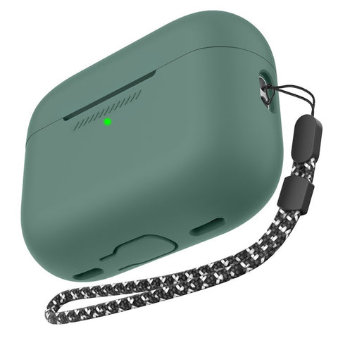 AHASTYLE PT187 For Apple AirPods Pro 2 Bluetooth-compatible Earphone Silicone Case Earbud Charging Case Protective Cover with Hand Strap
