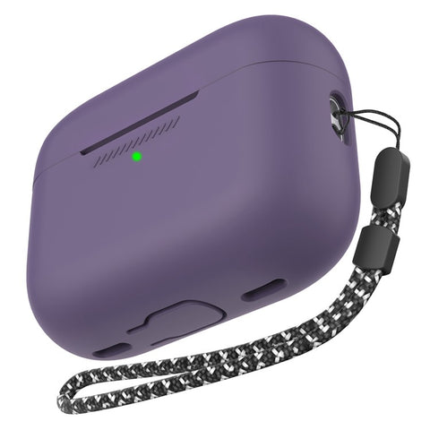 AHASTYLE PT187 For Apple AirPods Pro 2 Bluetooth-compatible Earphone Silicone Case Earbud Charging Case Protective Cover with Hand Strap