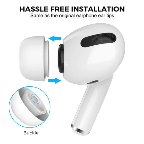 AHASTYLE WG86 3 Pairs for Apple AirPods Pro 2 / AirPods Pro Silicone Caps Earbuds Ear Tips In-Ear Earphone Covers Replacement, Size: S+M+L