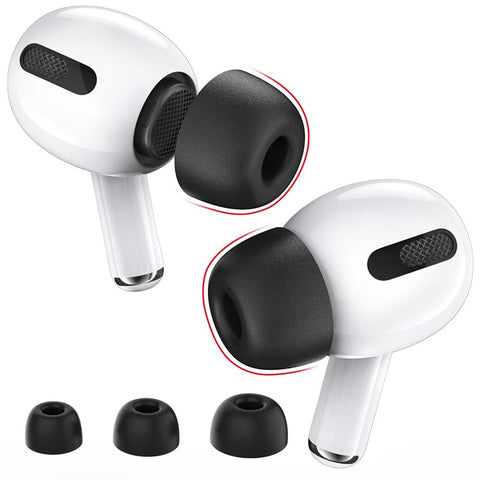 AHASTYLE WG28 3 Pairs S / M / L Size Earbuds Covers for Apple AirPods Pro / AirPods Pro 2 Replacement Memory Foam In-ear Earphone Eartips