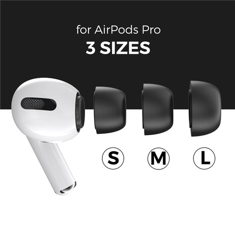AHASTYLE WG28 3 Pairs S / M / L Size Earbuds Covers for Apple AirPods Pro / AirPods Pro 2 Replacement Memory Foam In-ear Earphone Eartips
