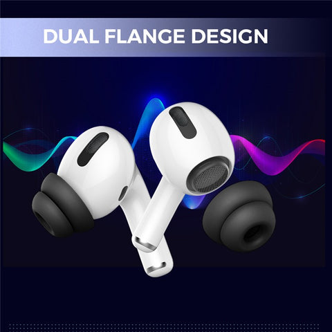AHASTYLE PT99-2 1 Pair For Apple AirPods Pro 2  /  AirPods Pro Silicone Ear Tips Bluetooth-compatible Earphone Ear Caps Cover, Size M