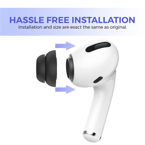 AHASTYLE PT99-2 1 Pair For Apple AirPods Pro 2  /  AirPods Pro Silicone Ear Tips Bluetooth-compatible Earphone Ear Caps Cover, Size M