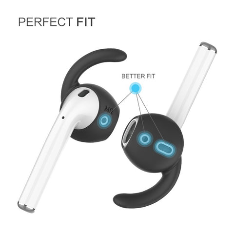 AHASTYLE PT60-3 For Apple AirPods 3 Ear Hooks Earbud Cap Lostproof Silicone Ear Tips, L