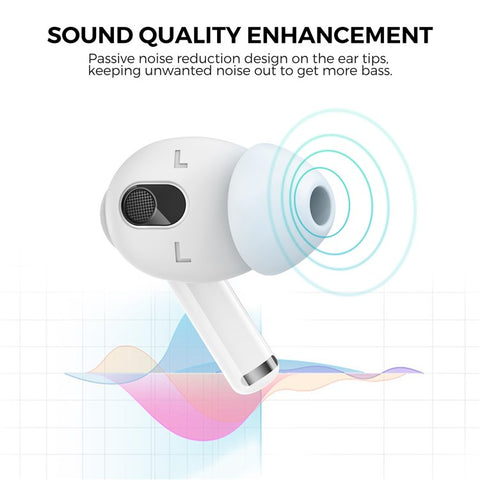 AHASTYLE PT66-3 For Apple AirPods 3 Noise Reduction Ear Tips Silicone Cover, L