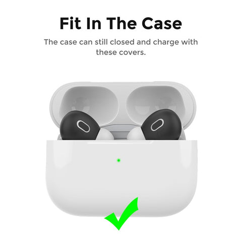 AHASTYLE PT76-PRO2 1 Pairs Ultra-Thin Ear Cover for AirPods Pro 2 Silicone Slim Ear Hooks