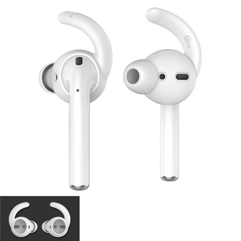 AHASTYLE PT40 1 Pair Size S Silicone Eartips for Apple EarPods / AirPods 1 / 2 Earhook Design Earbuds Cover