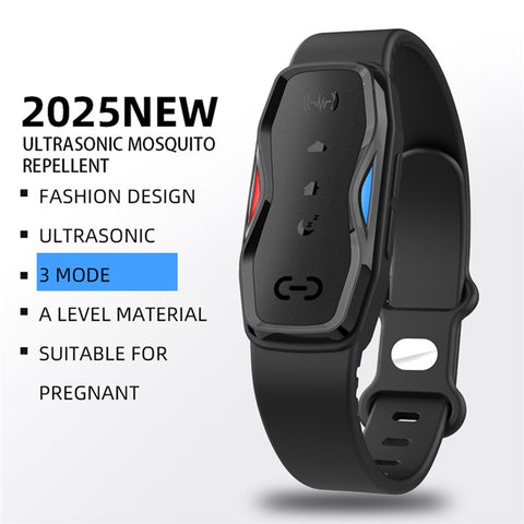 DIROSE F1 Chemical Free Ultrasonic Mosquito Repellent Bracelet Wearable Insect Repeller Wristband