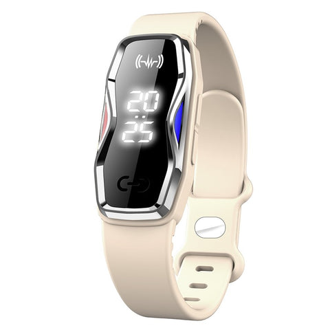 DIROSE F1 Pro Rechargeable Electronic Wristband Ultrasonic Mosquito Repellent Bracelet with Battery Display