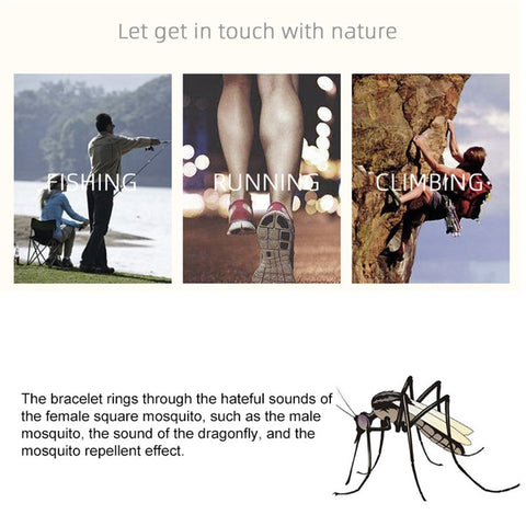 DIROSE F1 Pro Rechargeable Electronic Wristband Ultrasonic Mosquito Repellent Bracelet with Battery Display
