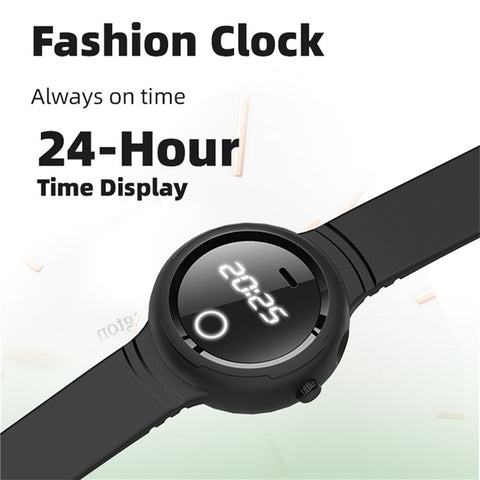DIROSE F2 Touch Screen Electronic Smart Wristband Ultrasonic Mosquito Repellent Bracelet with Flashlight