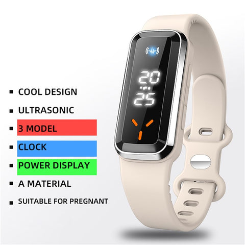 DIROSE F3 Pro Ultrasonic Mosquito Repellent Bracelet Sports Electronic Smart Wristband with Battery Display