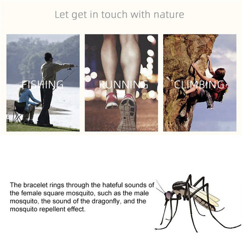 DIROSE F3 Pro Ultrasonic Mosquito Repellent Bracelet Sports Electronic Smart Wristband with Battery Display