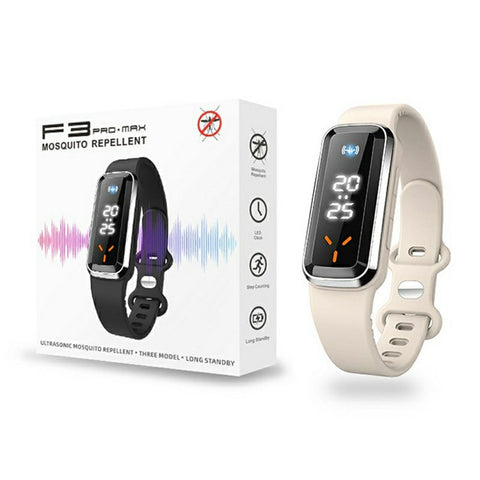 DIROSE F3 Max Wearable Ultrasonic Mosquito Repellent Bracelet Step Counter Sports Electronic Watch