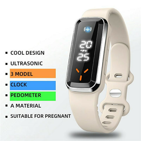 DIROSE F3 Max Wearable Ultrasonic Mosquito Repellent Bracelet Step Counter Sports Electronic Watch