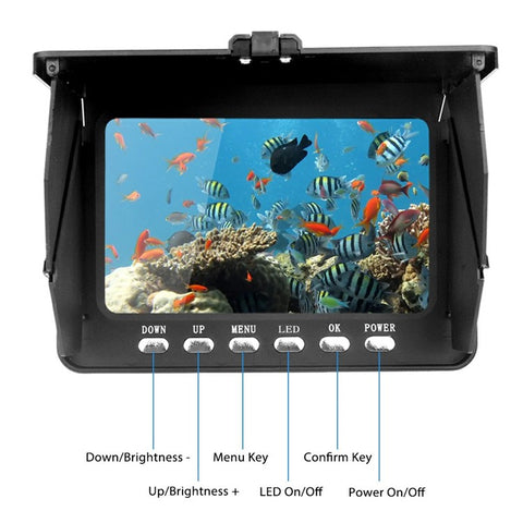 SYSD-519C Waterproof Fish Finder 5-Inch Screen 20m Wire Underwater Fishing Camera