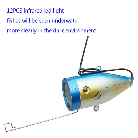 SY7100 7-inch LCD Deep Water Fish Shape Fish Finder Underwater Video Camera, EU Plug