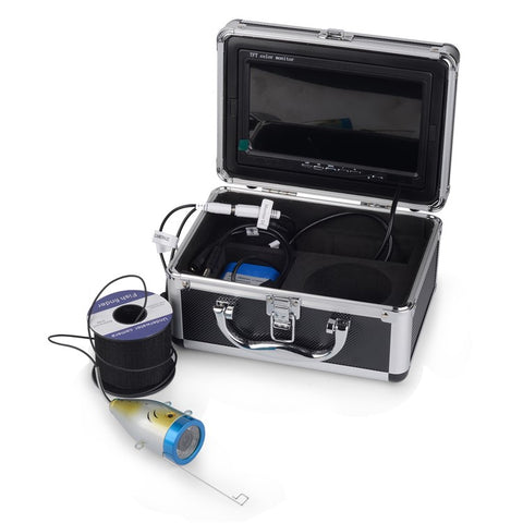 SY7100 7-inch LCD Deep Water Fish Shape Fish Finder Underwater Video Camera, EU Plug