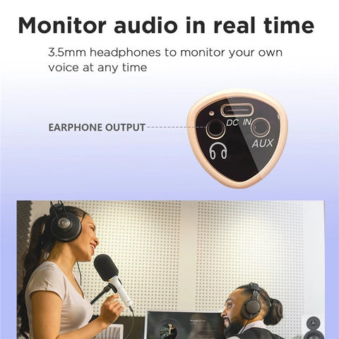 BOYA K11 Bluetooth-compatible Wireless Microphone with RGB Light Karaoke Mic for Phone / Tablet / PC