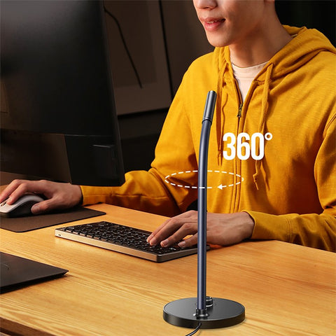 UGREEN Desktop PC USB Microphone Gooseneck Mic for YouTube Streaming, Gaming Audio Microphone