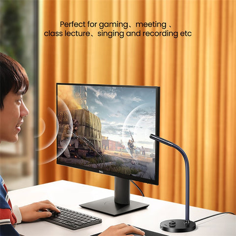 UGREEN Desktop PC USB Microphone Gooseneck Mic for YouTube Streaming, Gaming Audio Microphone